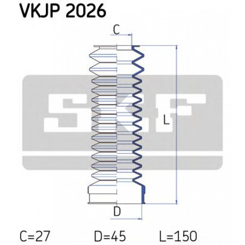 VKJP 2026 SKF - Пильовик привідного валу